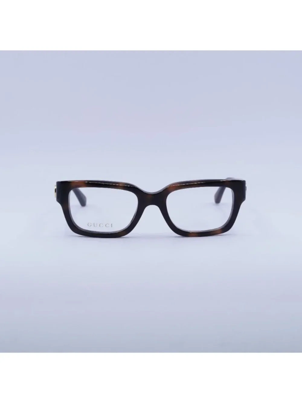 Gucci GG1666O 007 Eyeglasses Havana with White 53mm Square Frame